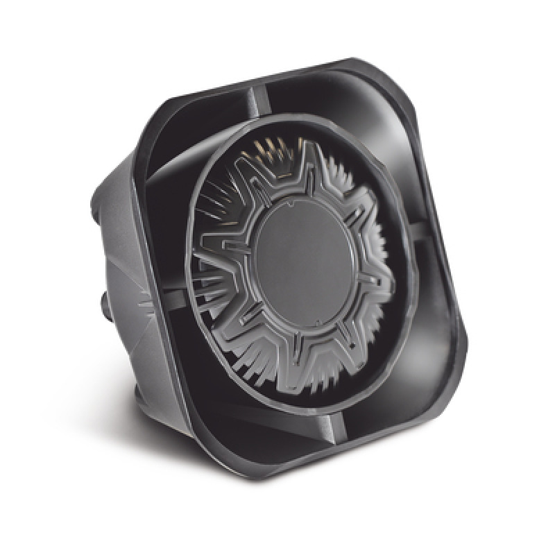 Bocina Compacta de Uso Rudo 100 Watts de Potencia Ideal Para Vehículos de Encubierto Montaje Universal 11 Ohms de Impedancia