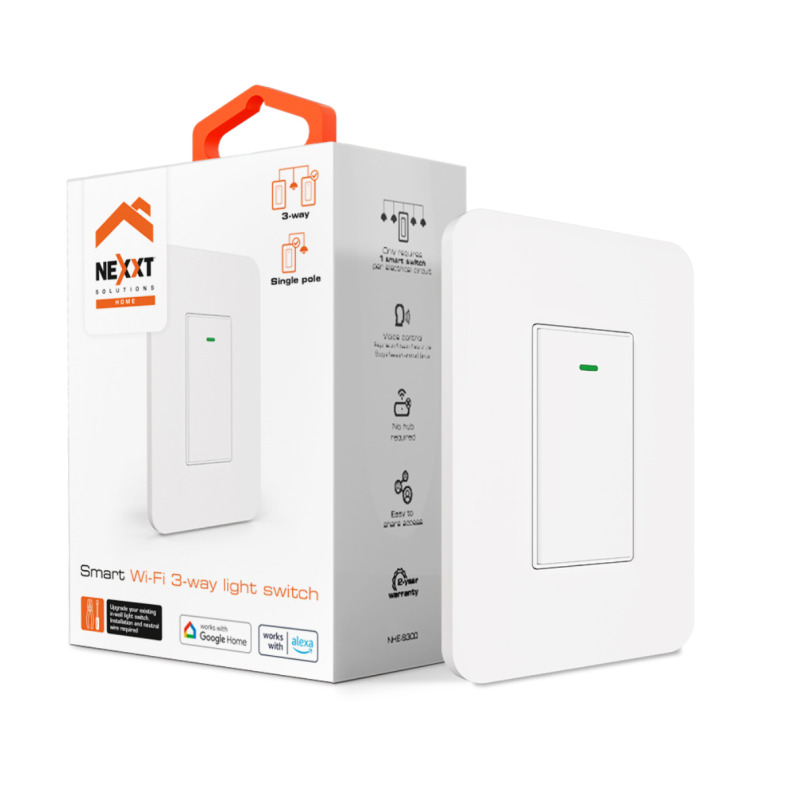 Nexxt Solutions NHE-S300 interruptor de luz Plástico Blanco