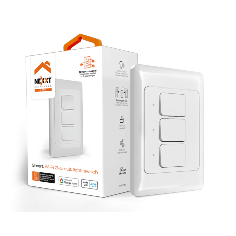 Nexxt Solutions NHE-T100 interruptor de luz Plástico Blanco