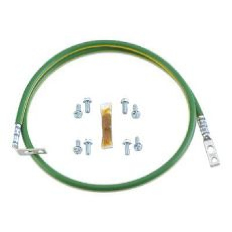 Jumper Para Aterrizar Equipos en Racks o Gabinetes 6 AWG con Terminal Doblada a 90 Grados 060 m de Largo