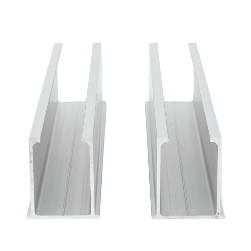 Juego de 2 Mini Rieles De Aluminio para Montaje de Módulos Solares en Techo Instalación plana 0 Incluye 4 Tornillos Perforantes