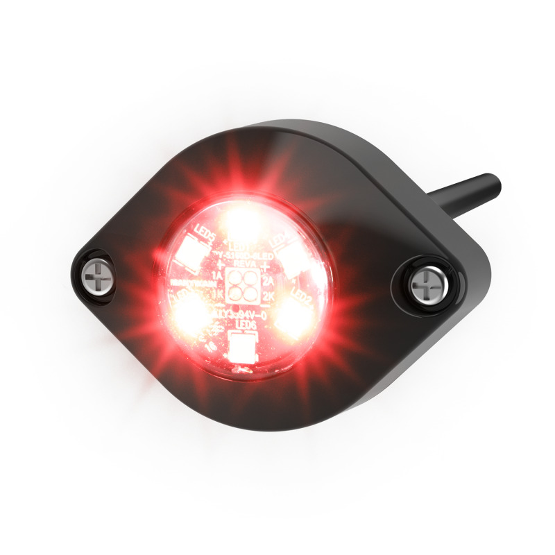 Estrobo Oculto de 6 LED color Rojo Serie ED9015