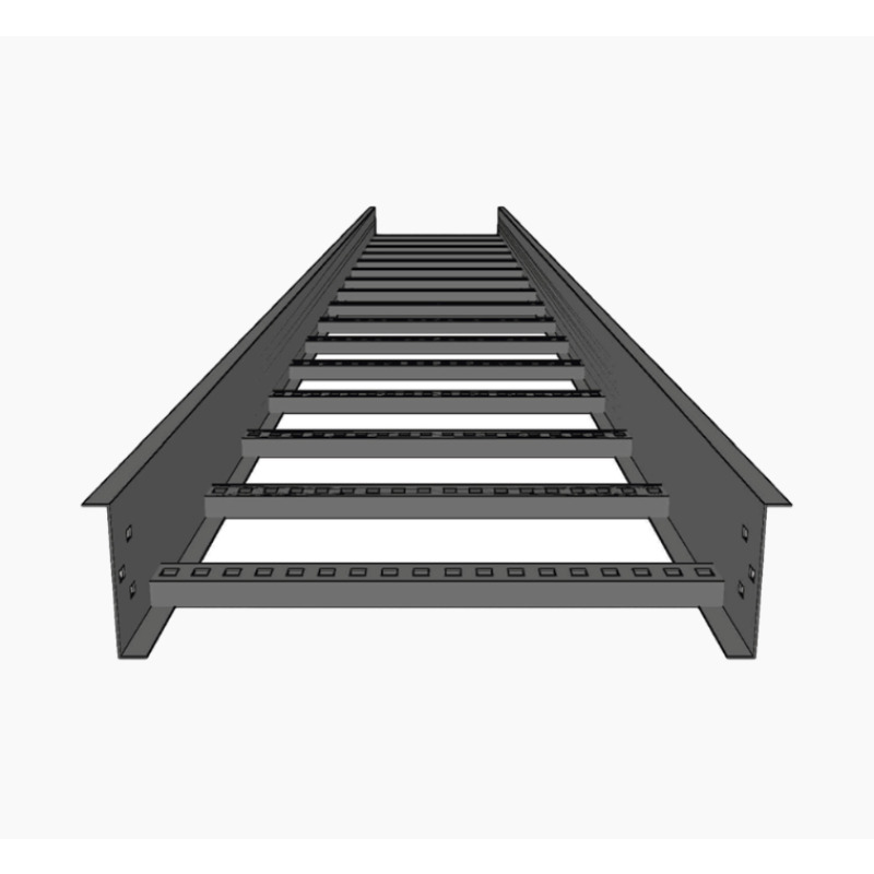 Escalera de Aluminio Portacables / Perfil Z / Peralte 3 1/4 /Paso 9 / Ancho 12 / 366 metros / Capacidad Máx 274 Cables / Incluye Cople Union y Tornillería CHEZ314P9X12AK