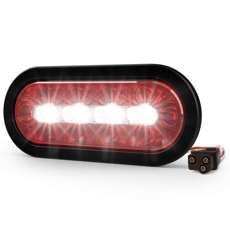 Plafón Ovalado de 75 Para Camiones de Transporte 18 LED Ultra Brillantes Color Rojo/Claro/Ambar image 3