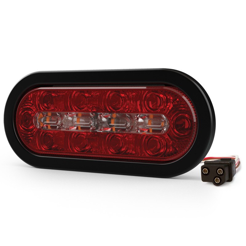 Plafón Ovalado de 75 Para Camiones de Transporte 18 LED Ultra Brillantes Color Rojo/Claro/Ambar image 4