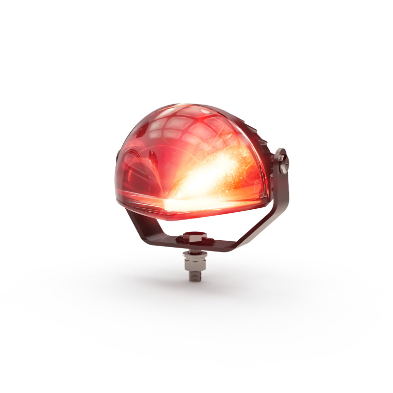 Luz LED límite de arco color rojo para zonas de trabajo en montacargas y vehiculos