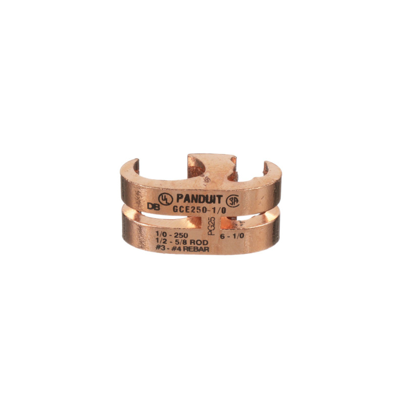 Conector de Conexión a Tierra tipo E para Conductor 1/0 AWG STR  250 KCMIL MAIN y 6 AWG SOL  1/0 AWG STR TAP