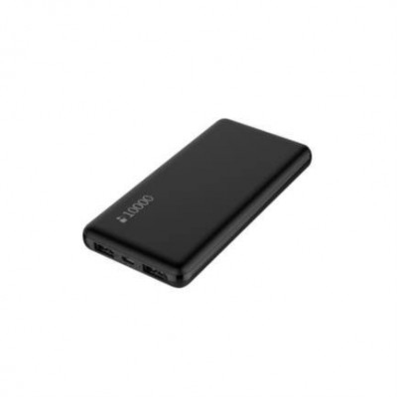 CARGADOR POWER BANK NEXTEP ULTRA LIGERA 10000 MAH 2 PUERTOS NEGRO NE-430N