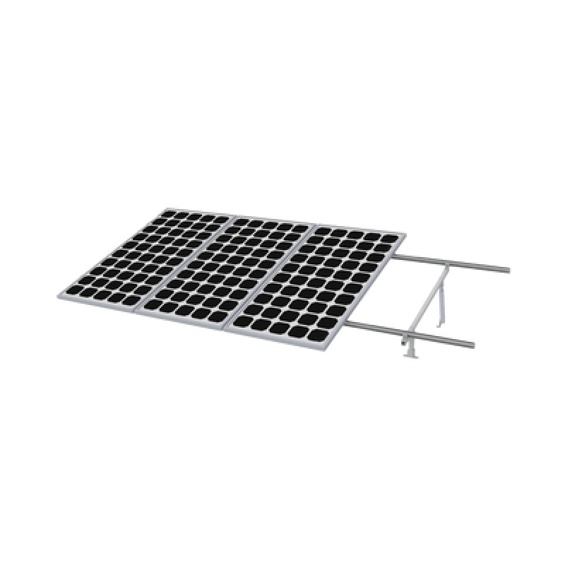 Montaje para Panel Solar Riel 5 de 5400mm para Módulos con Espesor de 35mm Velocidad de Viento Máx 190km/h