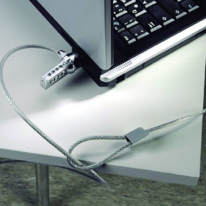 CANDADO BROBOTIX DE SEGURIDAD K-SLOT DE COMBINACION PARA PORTATILES image 5