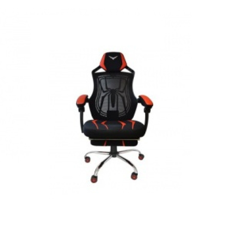 SILLA GAMER NACEB NA-0928 SPIDER NGO/ROJO VINIL/NYLON/MESH ALTURA Y RESPALDO AJUSTABLE