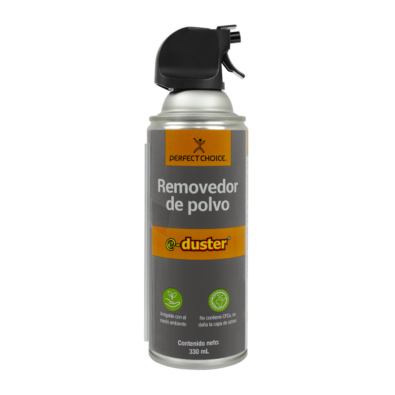 AIRE COMPRIMIDO REMOVEDOR DE POLVO PARA EQUIPO ELECTRONICO ECOLOGICO PERFECT CHOICE E-DUSTER 330 ML