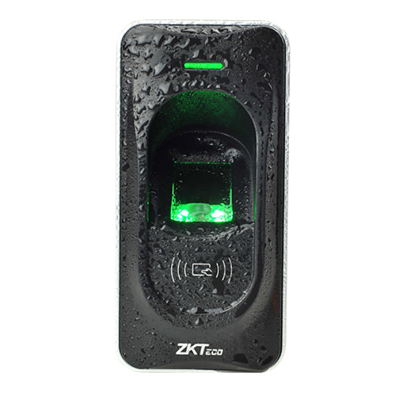 ZKTECO FR1200MF - Lector Esclavo De Huella y Tarjetas MIFARE 13.56 Mhz / IP65 / RS485 / LED Indicador de Estado / Compatible con Paneles InBio