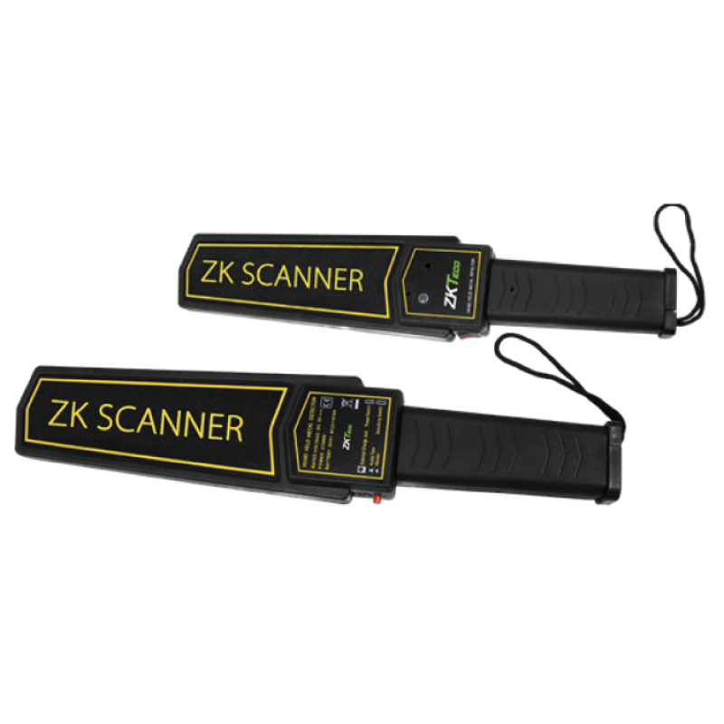 ZKTECO D100S - Detector de Metales Portátil / Batería de Litio 9 VCD / Alarma configurable Audio, Luz, Vibración / Intensidad de 75 dB