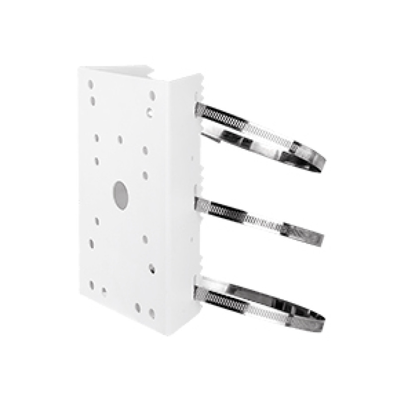 VIVOTEK AM-314 - Soporte para montaje en poste de camaras y gabinetes, para exterior, material acero, color blanco