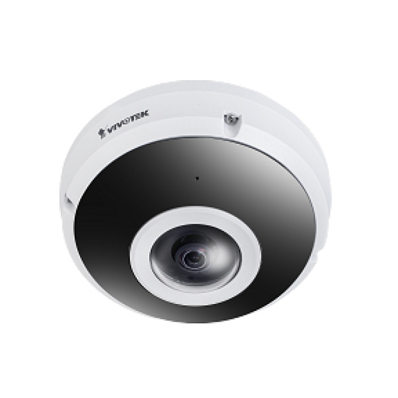 VIVOTEK FE9380HV - Camara IP Fisheye Exterior 5 Megapixeles / H.265/ Vision panorámica 360º/ Smart IR 10mts/ WDR Pro/ Micrófono integrado/ Protección IP66, IK10 / Ciberseguridad Trend Micro/Smart Stream III/ Visión SNV/ NDAA/ONVIF