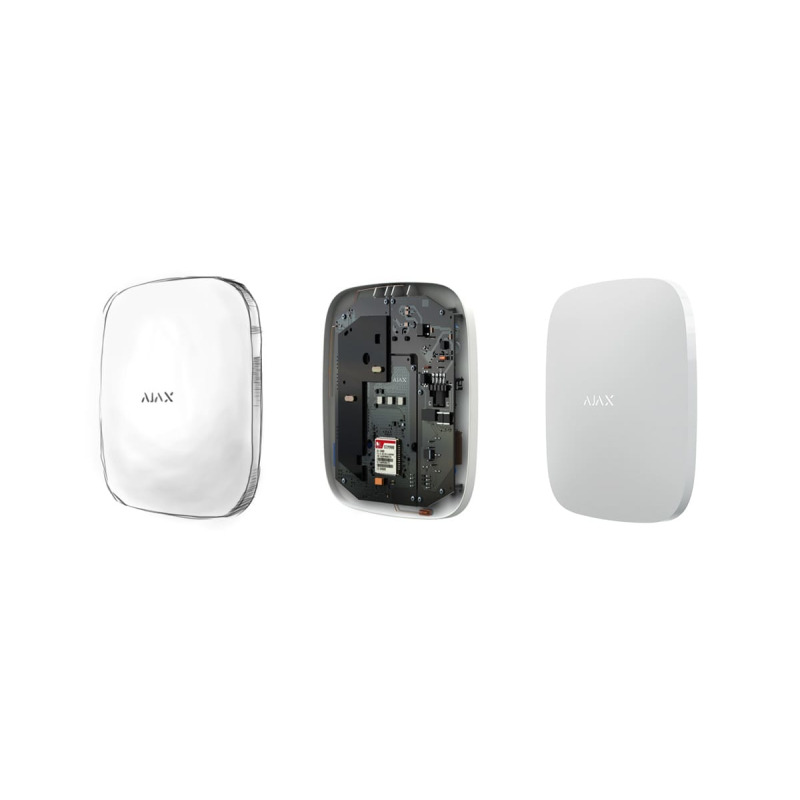 AJAX Hub2Plus W - Panel de  alarma conexión Ethernet, WiFi, LTE Control mediante aplicación para smartphone. Color Blanco