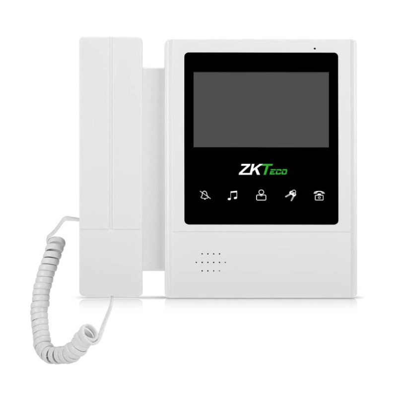 ZKTECO VDPIB4 - Monitor para Videoportero Analógico de 4.3 pulgadas / Pantalla LCD / Resolución 480*272 / Imagen Nítida / Botón de No Molestar / Conexión mediante 4 Hilos / #MUNDIALTVC