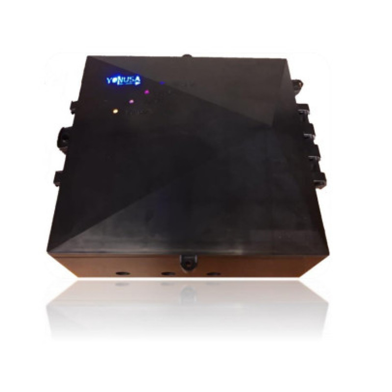 YONUSA EYNGM12000127 - Energizador modular para cerco electrico con salida de voltaje de hasta 12,500 V/ Alcance de hasta 2,500 metros lineales o 500 metros en 5 lineas/ Alimentacion a 110 o 220 VAC/ Compatible con modulo Wifi/ Bajo consumo