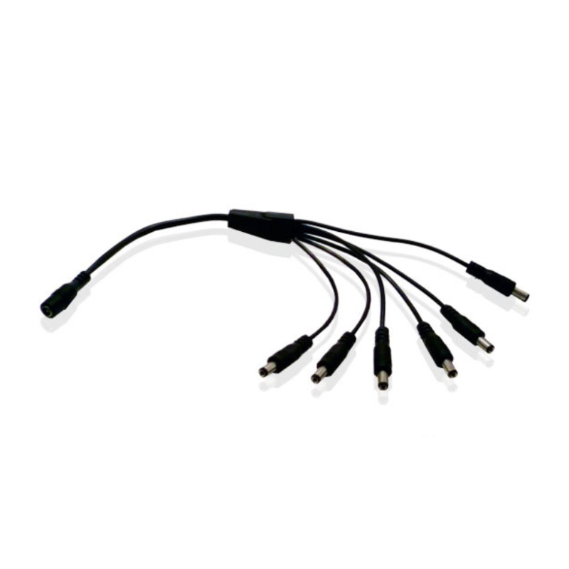 Enson Distribuidor Pulpo 1 a 6 Canales ENS-DC16 - Negro Cable de conexión