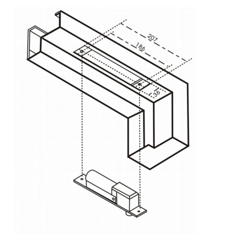 Axceze AX-E120LSOT cerradura electromecánica