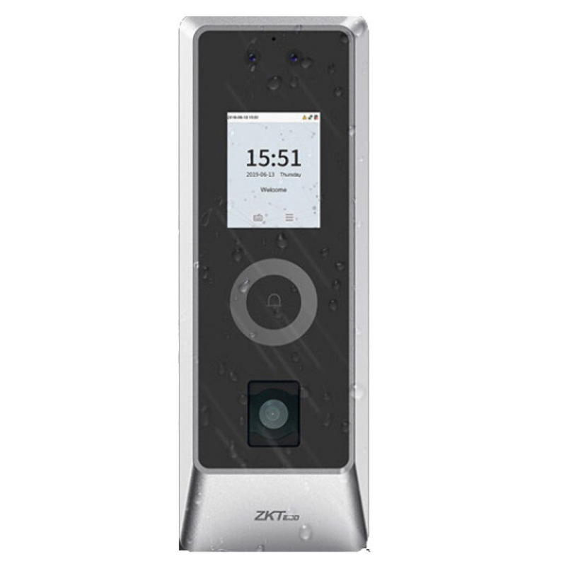ZKTECO PROMAQR - CONTROL DE ACCESO FACIAL / QR / EXTERIOR IP66 / ANTIVANDALICO IK07 / STANDALONE / 30,000 ROSTROS / 50,000 TARJETAS RFID / PANTALLA TFT 2.0 PULGADAS / WIEGAND / RS-485 / ALUMINIO / POE / DE -30 °C A 60 