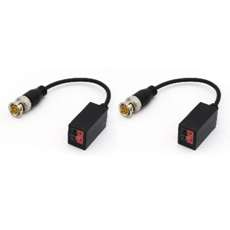 PAR DE TRANSCEPTORES PASIVOS BROBOTIX VIDEO BALUN AHD / CVBS / CVI / TVI, RESOLUCION 8MP