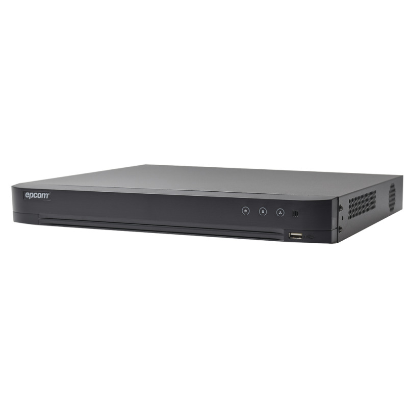 DVR 4 Canales TurboHD  2 Canales IP / 5 Megapixel Lite 3K Lite / Acusense Evista falsas alarmas / Audio por Coaxitron /  Bahía de Disco Duro /  Salida de Video en Full HD