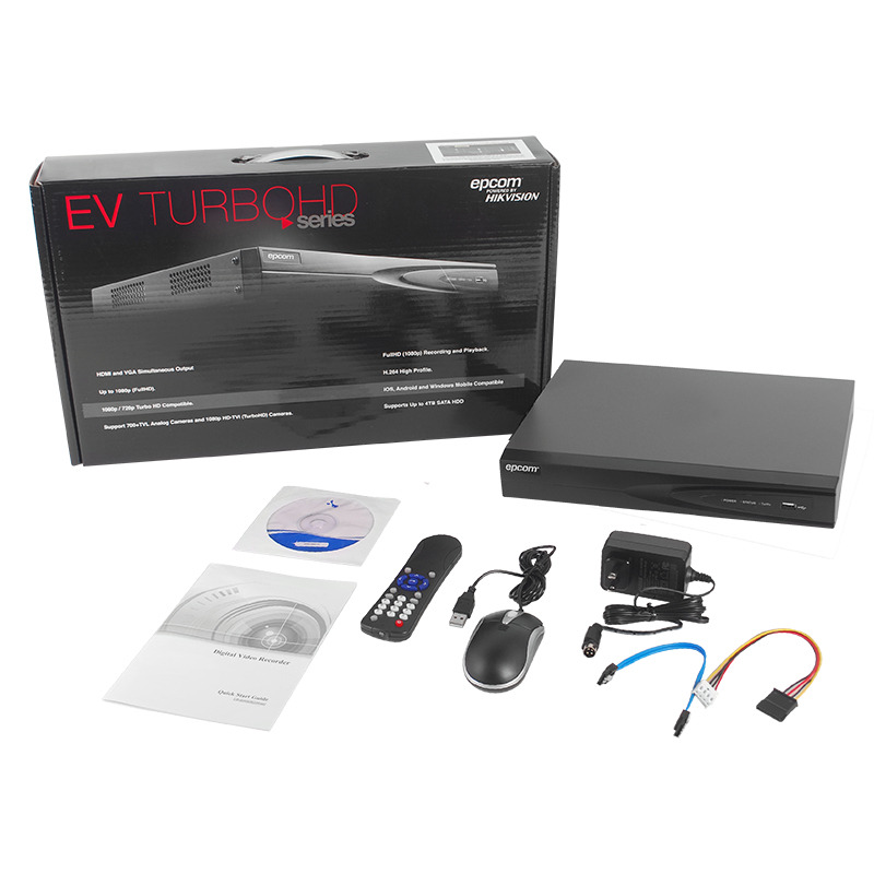 KIT TurboHD 1080p / DVR 8 Canales / 8 Cámaras Eyeball exterior 28 mm / Transceptores / Conectores / Fuente de Poder Profesional hasta 15 Vcc para Larga Distancia image 4