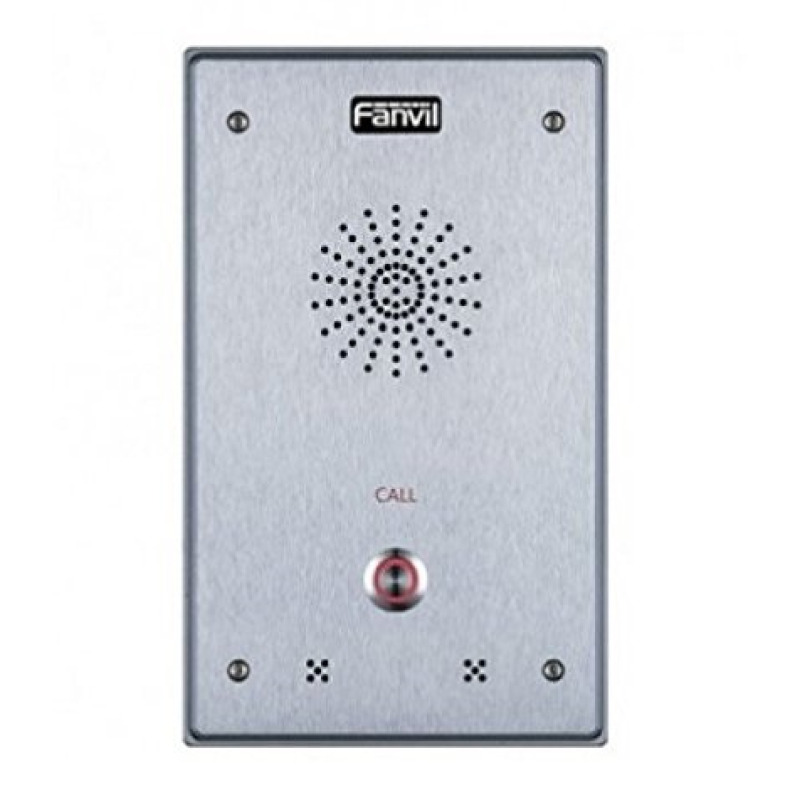 Intercomunicador IP 2 líneas SIP 2 relevadores con botón para llamada antivandálico IP65 e IK10 PoE