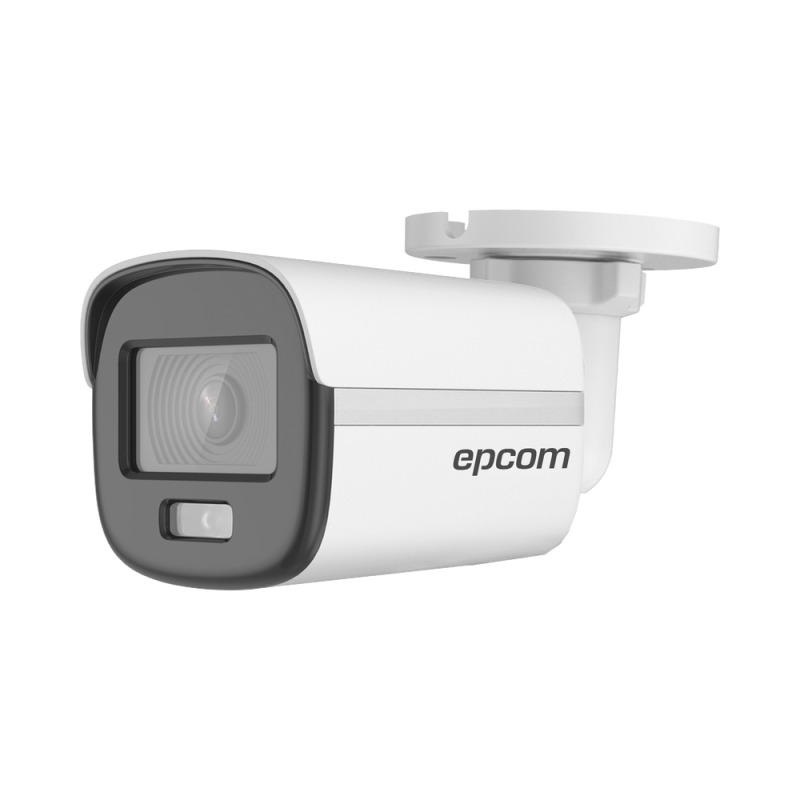 ColorVu Bala TURBOHD 3K 5 Megapixel / Lente 28 mm / Micrófono Integrado / Imagen a Color 24/7  / Luz Blanca 20 mts / Exterior IP67 / dWDR / 4 Tecnologías / Metal