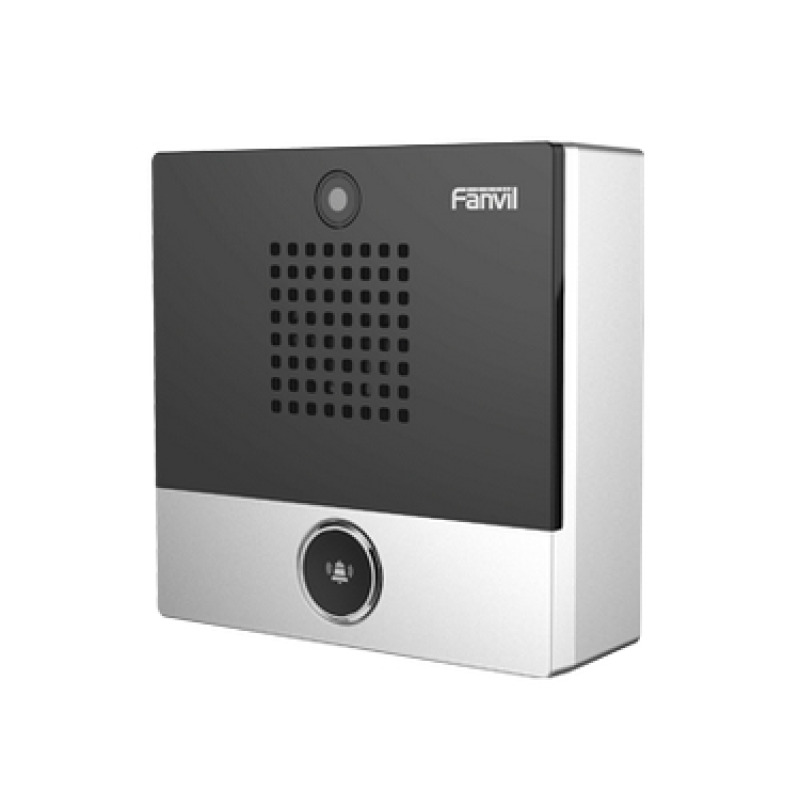 Mini video Intercomunicador para hotelería y hospitales con diseño elegante PoE cámara 1Mpx 1 botón 1 relevador integrado de salida y entrada