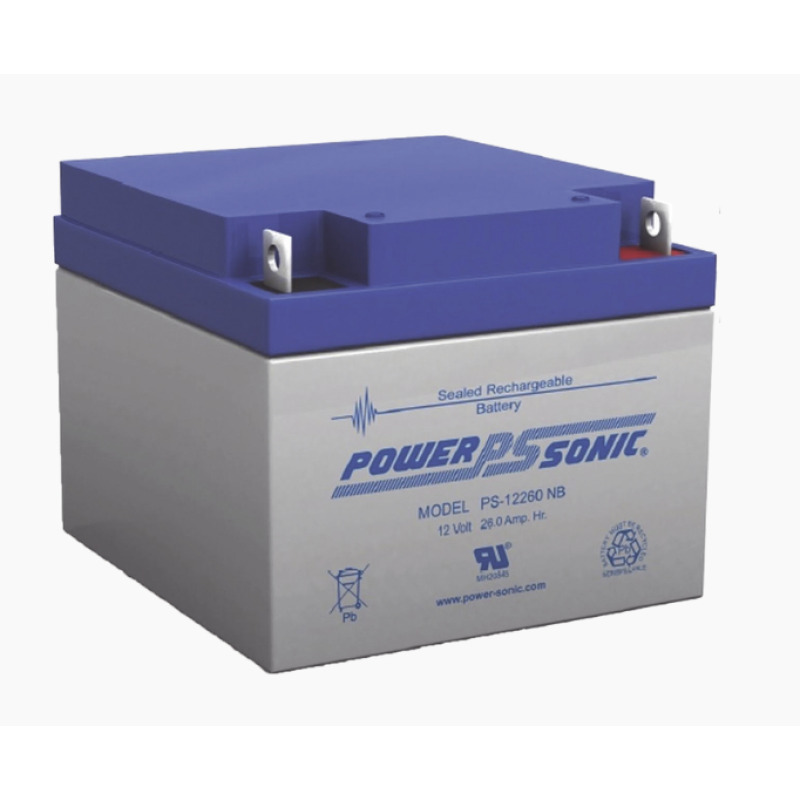 Batería 12V 26AH Para Respaldo Tecnologías AGM/VRLA 5 Años Vida Útil Terminales NB Reconocida UL