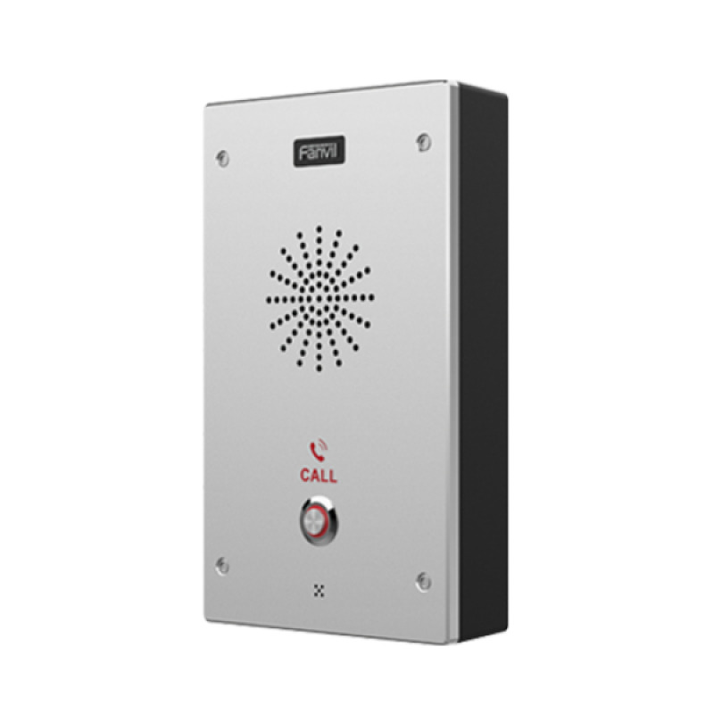 Intercomunicador IP 2 líneas SIP 2 relevadores con botón para llamada antivandálico IP65 e IK10 PoE
