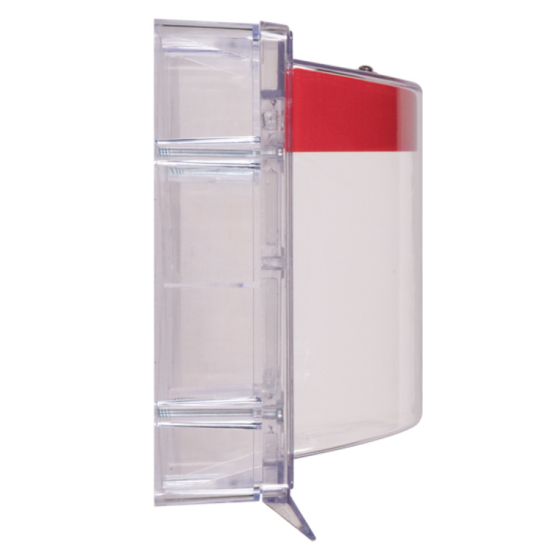 Cubierta Protectora Serie Stopper II De Policarbonato Con Bocina Espaciador Transparente Montaje en Superficie Etiqueta en Inglés image 5