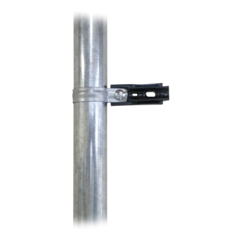 Aislador de paso o esquina con abrazadera incluida de 3338mm para uso en tubería de malla ciclónica
