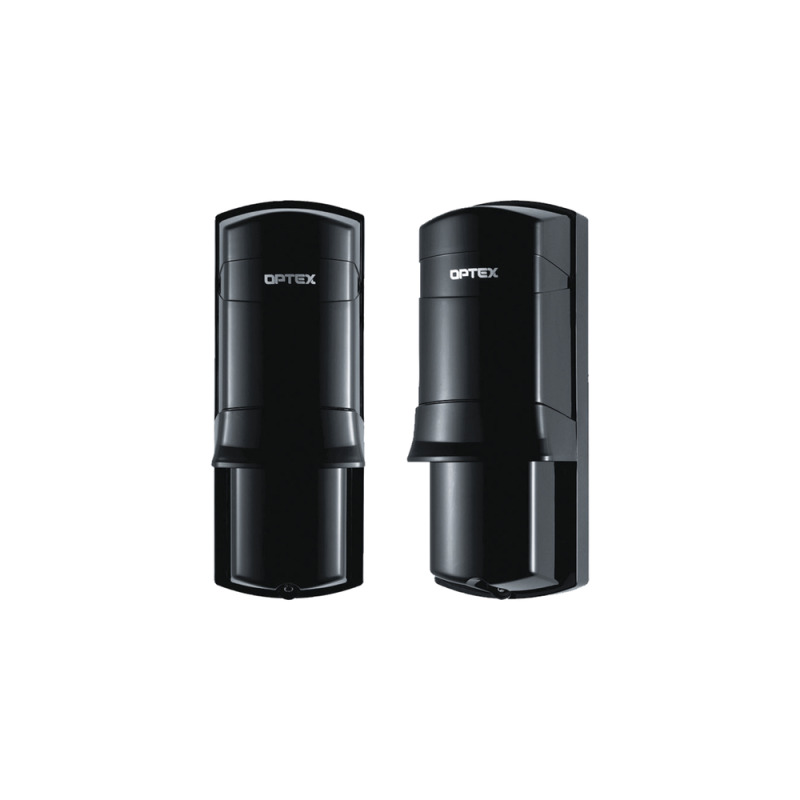 Barrera fotoelectrica de 100 metros con la mejor tecnologia de deteccion de patrones para reducir falsas alarmas / Alámbrico / 2 rayos / compatible con cualquier panel de alarma