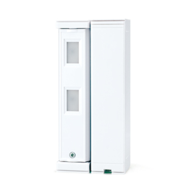 Sensor de Movimiento / Tipo Cortina / Ajuste de detección 2m o 5m / 100 Exterior / Inalambrico Alimentación/Compatible con cualquier panel de alarma / Proteja fachadas puertas ventanas balcones y mas