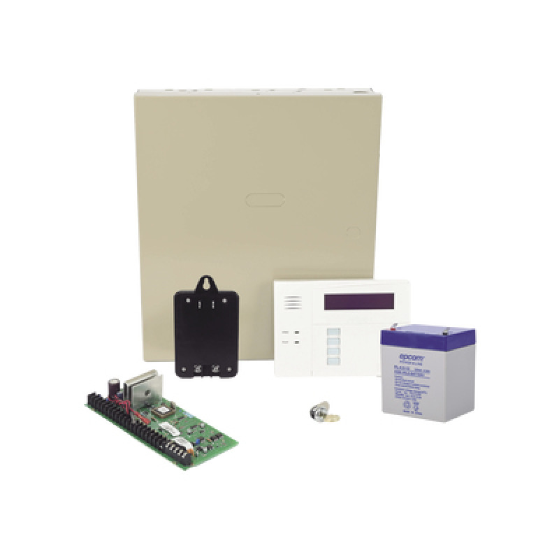Kit de Panel de Alarma VISTA48LA con Gabinete Batería y Transformador