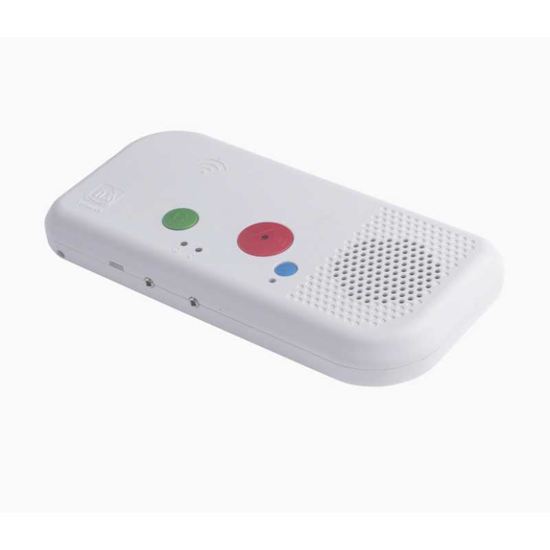 Terminal de Habitación IP / Botón Azul de Llamada a Médico / Lector RFID 125 KHz / SIP / PoE / Compatible con NX1071 y NX1075