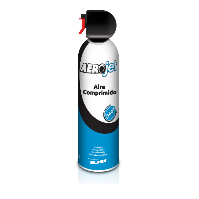 Removedor de polvo y residuos aire comprimido con aplicación 360 para limpieza de equipos electrónicos válvula antiestallamiento 660 ml