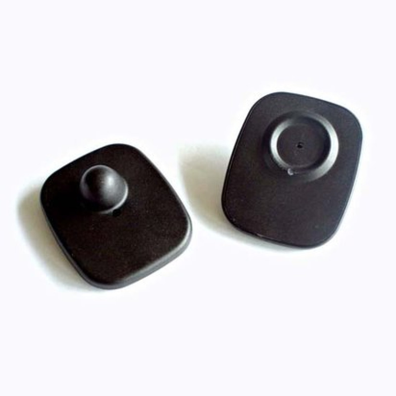 Paquete de 100 Tags RF Para Ropa Tipo Mini Square Color Negro