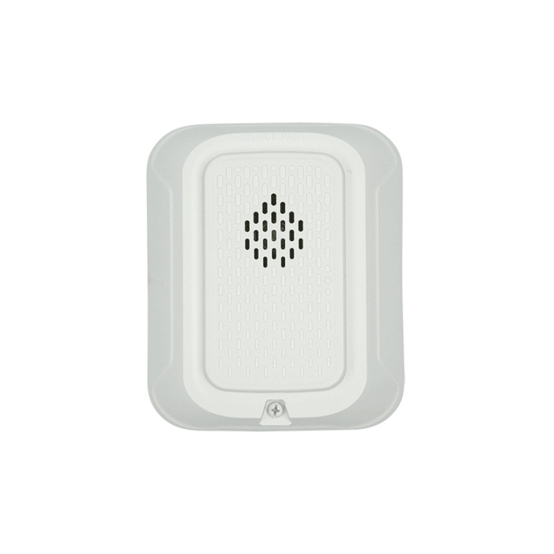 Sirena para Montaje en Pared 12 a 24 Vcc Color Blanco Nuevo Diseño Moderno y Elegante y Menor Consumo de Corriente