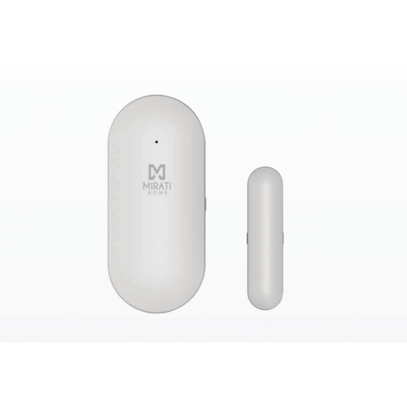 CONTACTO MAGNETICO SENSOR PARA PUERTA Y VENTANA INALAMBRICO DE DOBLE DISPARO FRECUENCIA 433MHZ PARA ALARMA MARCA MIRATI