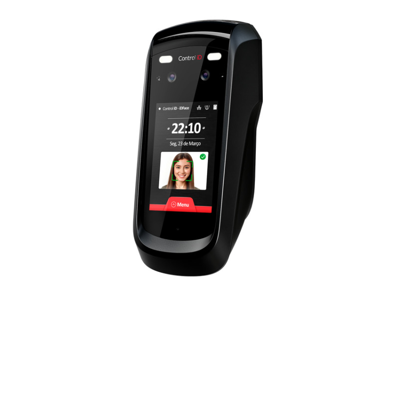 Control ID IDFACE/FP/M lector de control de acceso Terminal de reconocimiento facial Negro image 2