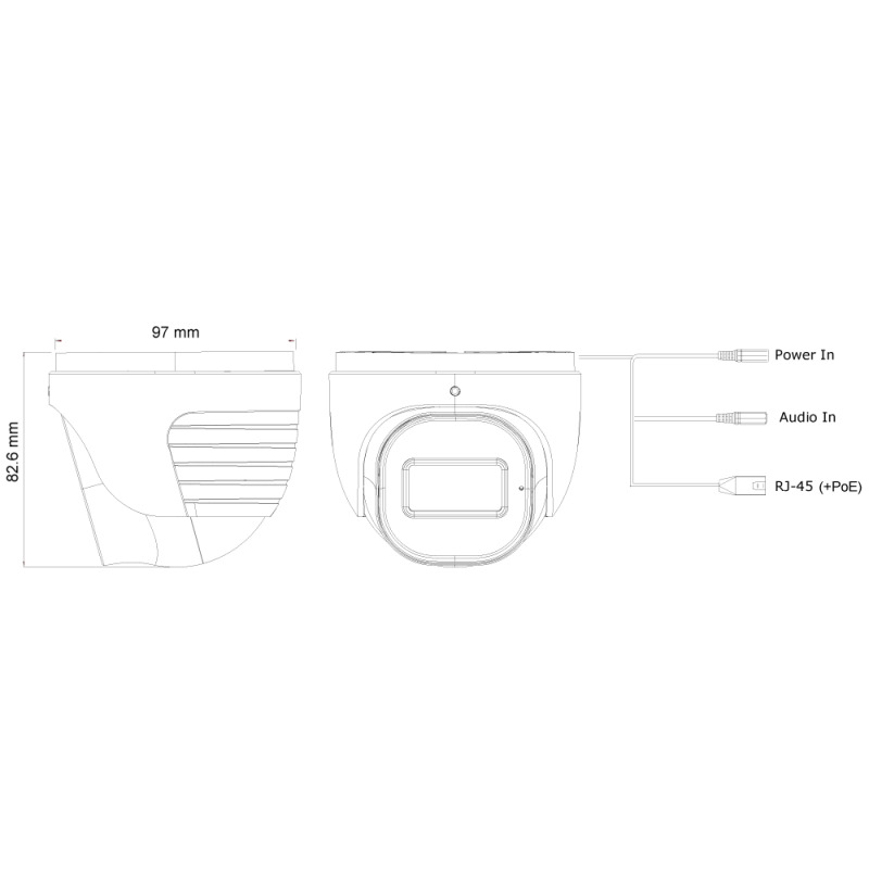 Provision-ISR DI-320IPEN-28 cámara de vigilancia Domo Cámara de seguridad IP Interior y exterior 1920 x 1080 Pixeles Techo/pared image 4