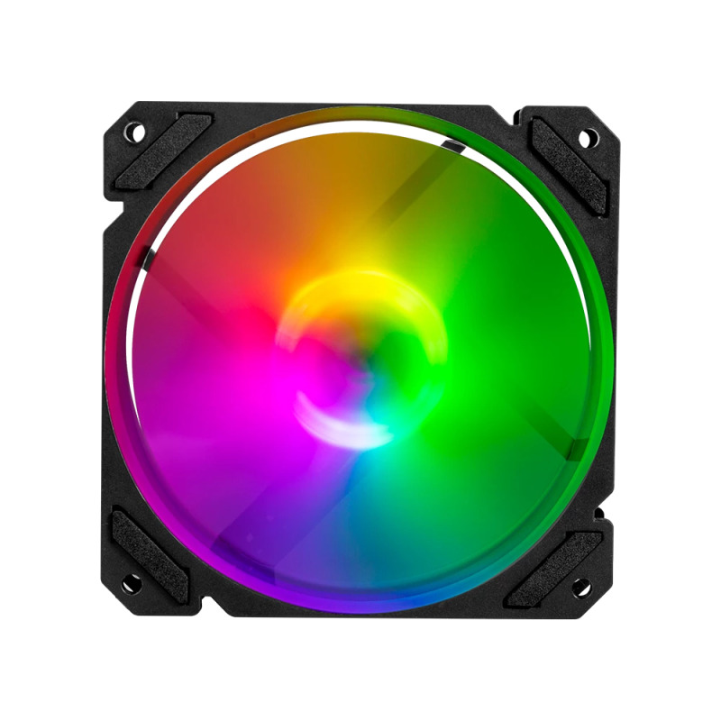 VENTILADOR DE AIRE BALAM RUSH EOLOX BLAZE EX70 / FLUJO DE AIRE 30.71 CFM / SILENCIOSO 221 DB / VELOCIDAD 1200 RPM / PINES 3 MACHO Y HEMBRA / AURA RGB / NEGRO / BR-938044 image 3