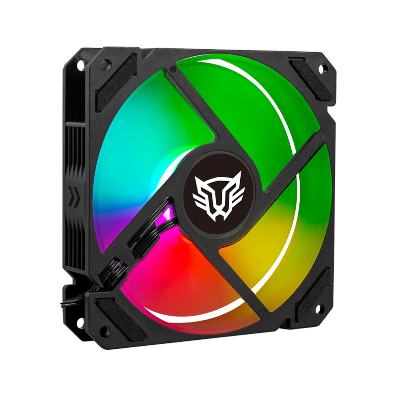VENTILADOR DE AIRE BALAM RUSH EOLOX BLAZE EX70 / FLUJO DE AIRE 30.71 CFM / SILENCIOSO 221 DB / VELOCIDAD 1200 RPM / PINES 3 MACHO Y HEMBRA / AURA RGB / NEGRO / BR-938044 image 4