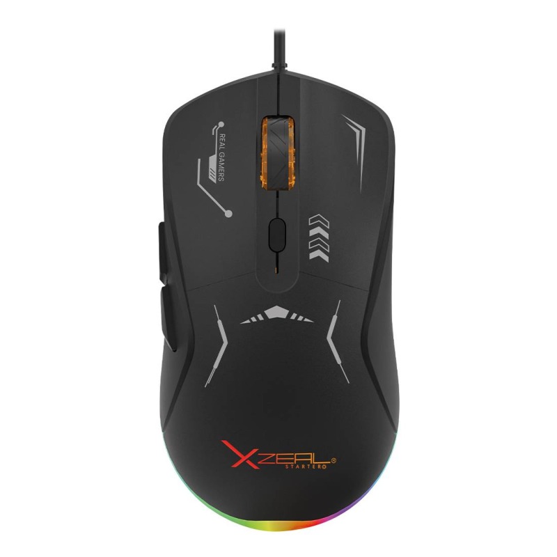 Mouse Gamer Xzeal XST-401 RGB 7,200 Dpi 6 Botones Conexion USB 1.5m Negro image 2