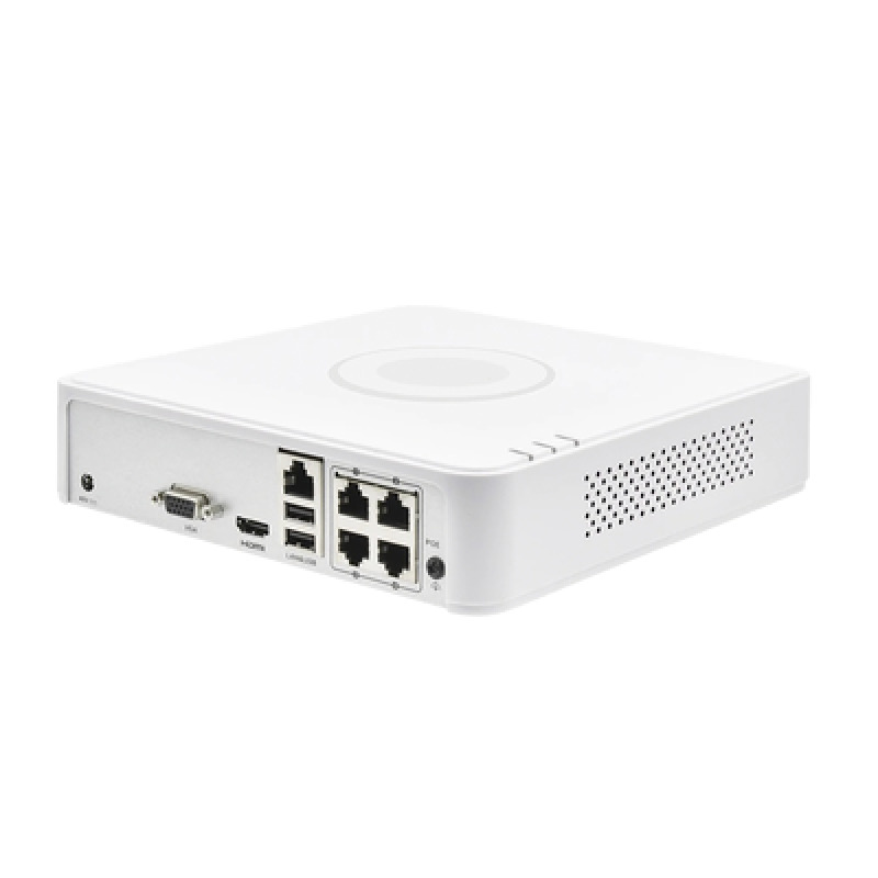 NVR 4 Megapixel Compatible con Cámaras ACUSENSE / 4 canales IP / 4 Puertos PoE /1 Bahía de Disco Duro / Salida de Vídeo Full HD
